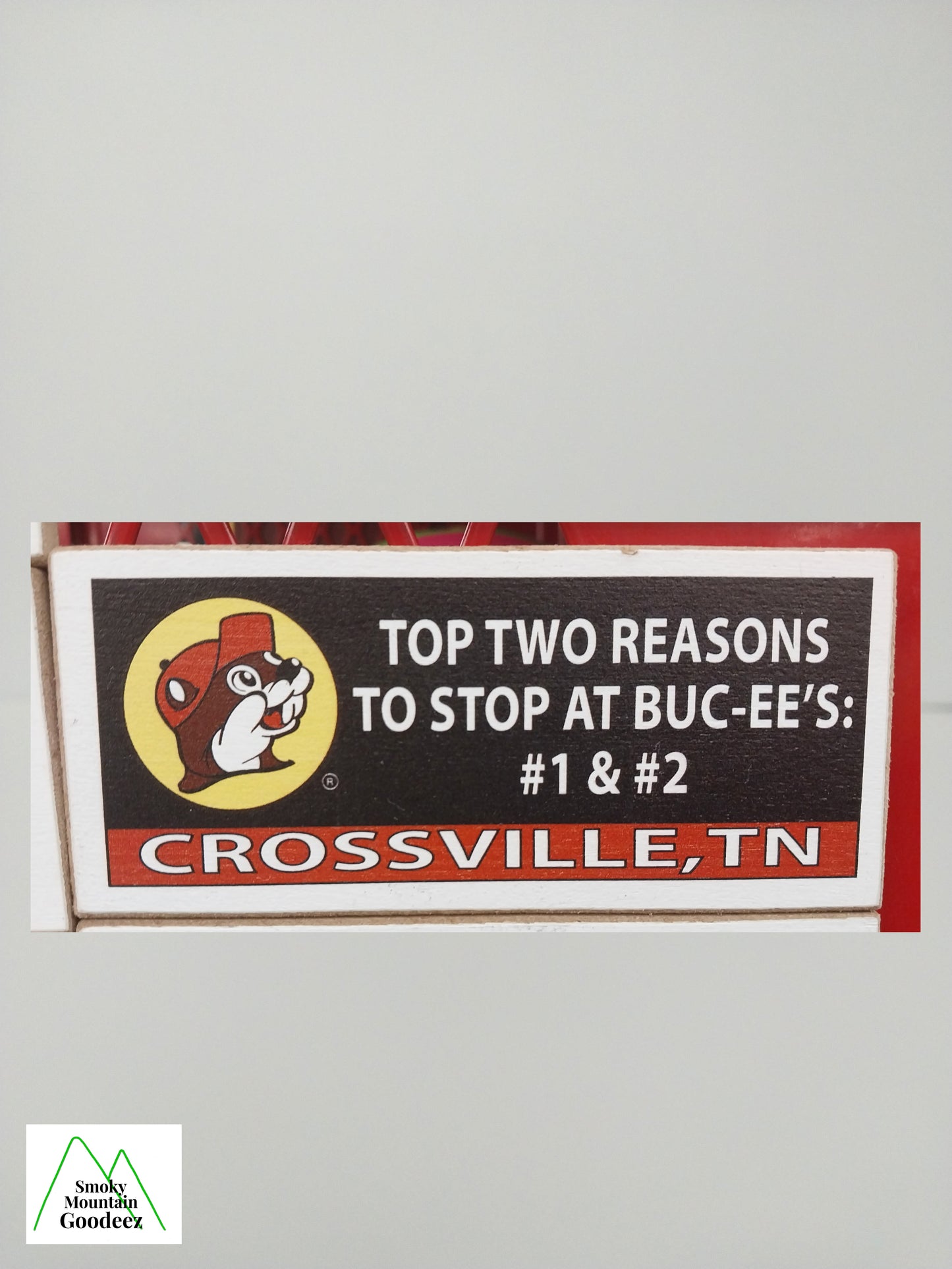 Buc-ee's Magnet Billboard Sign - "Top Two Reasons.....Crossville, TN" - 1 of 6 Varieties
