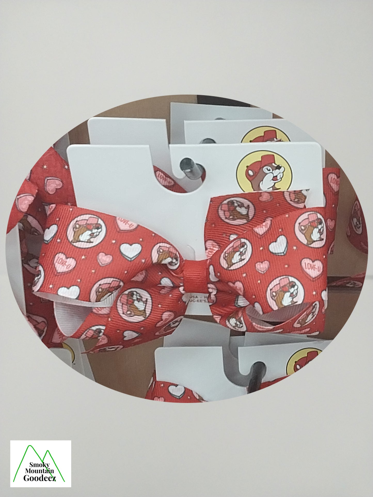 Buc-ee's Valentine's Small Hair Bow