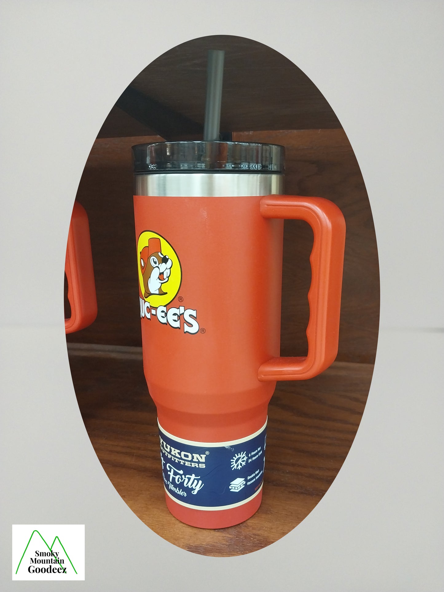 Buc-ee's Large 40 oz Red with Logo Travel Tumbler Mug