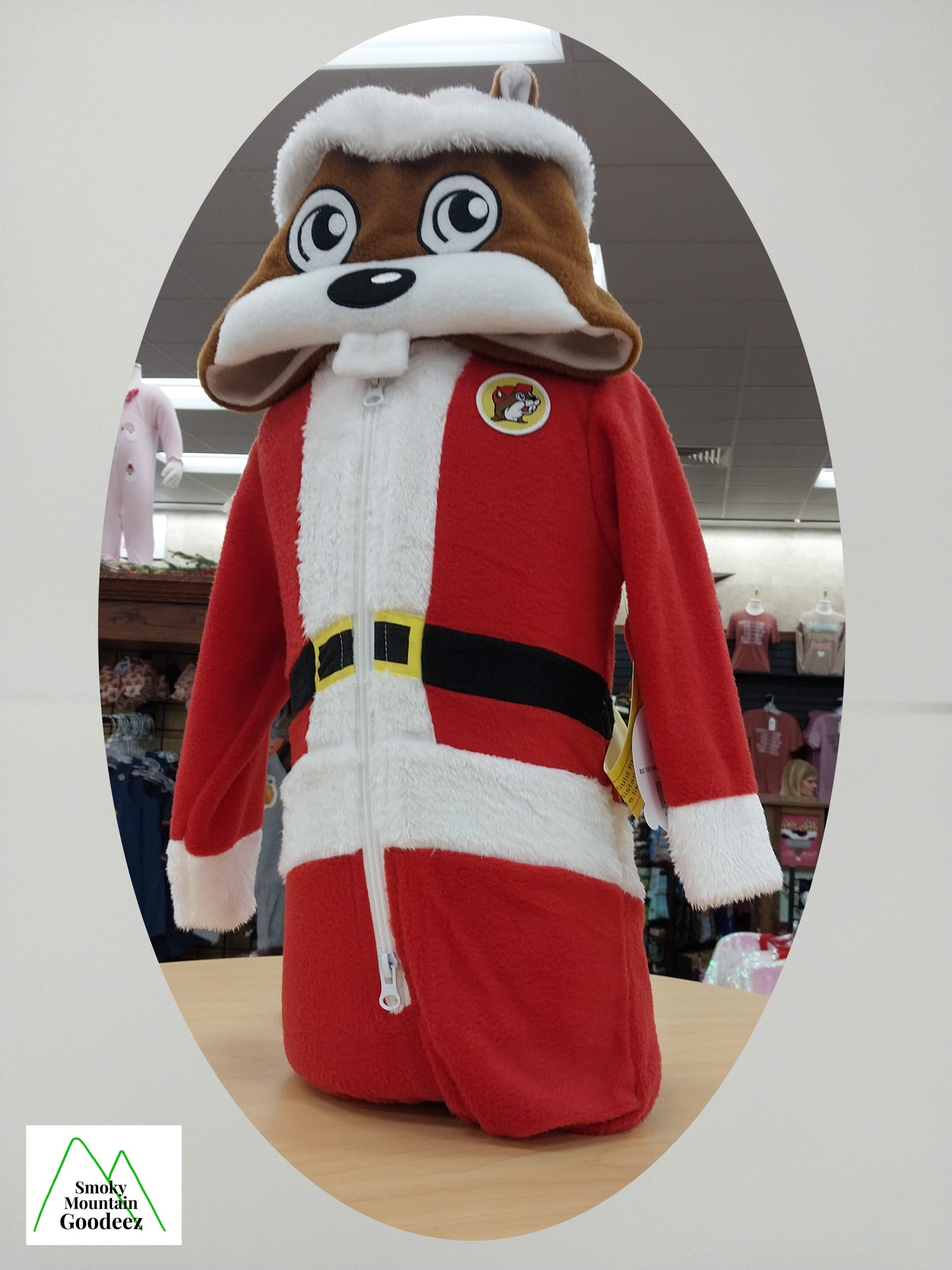 Buc-ee the Beaver Santa Zip Up Suit / Onesie