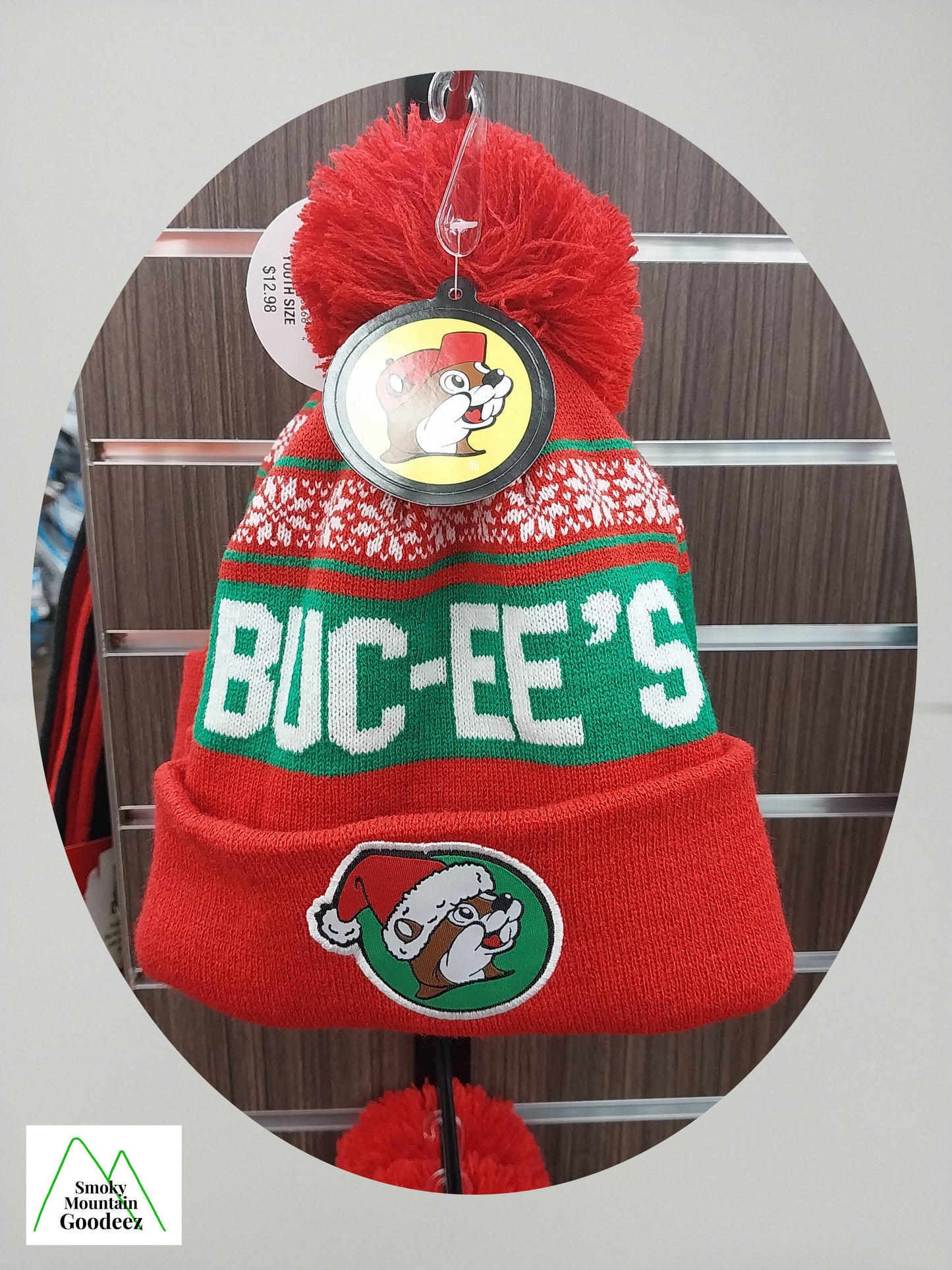 Buc-ee's Red Winter Hat with Logo