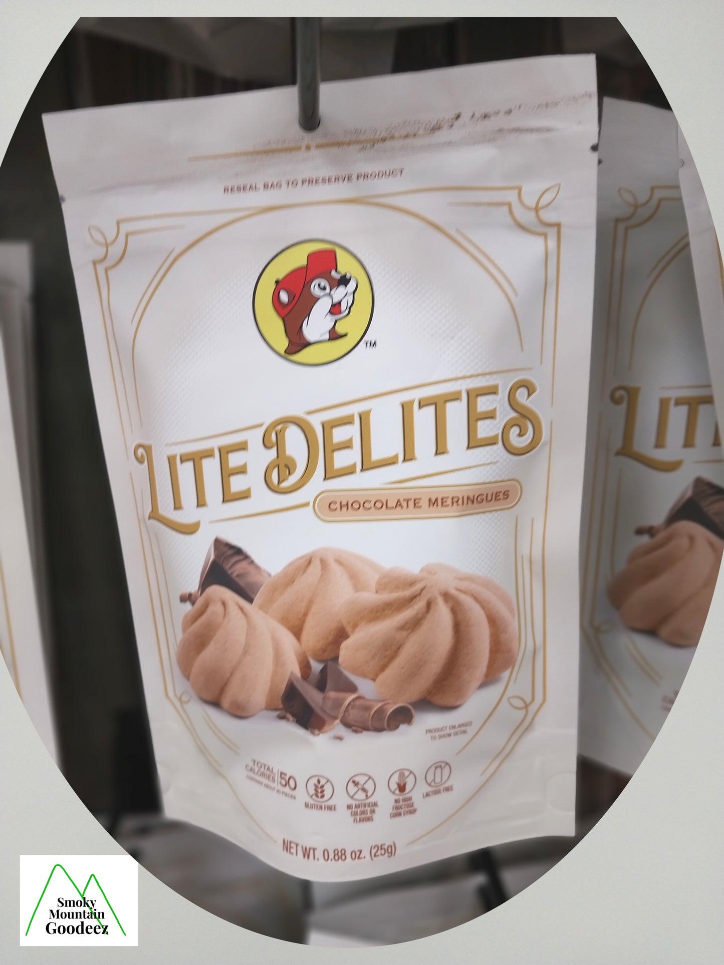 Buc-ee's Chocolate Lite Delites Low Calorie Flavored Meringues