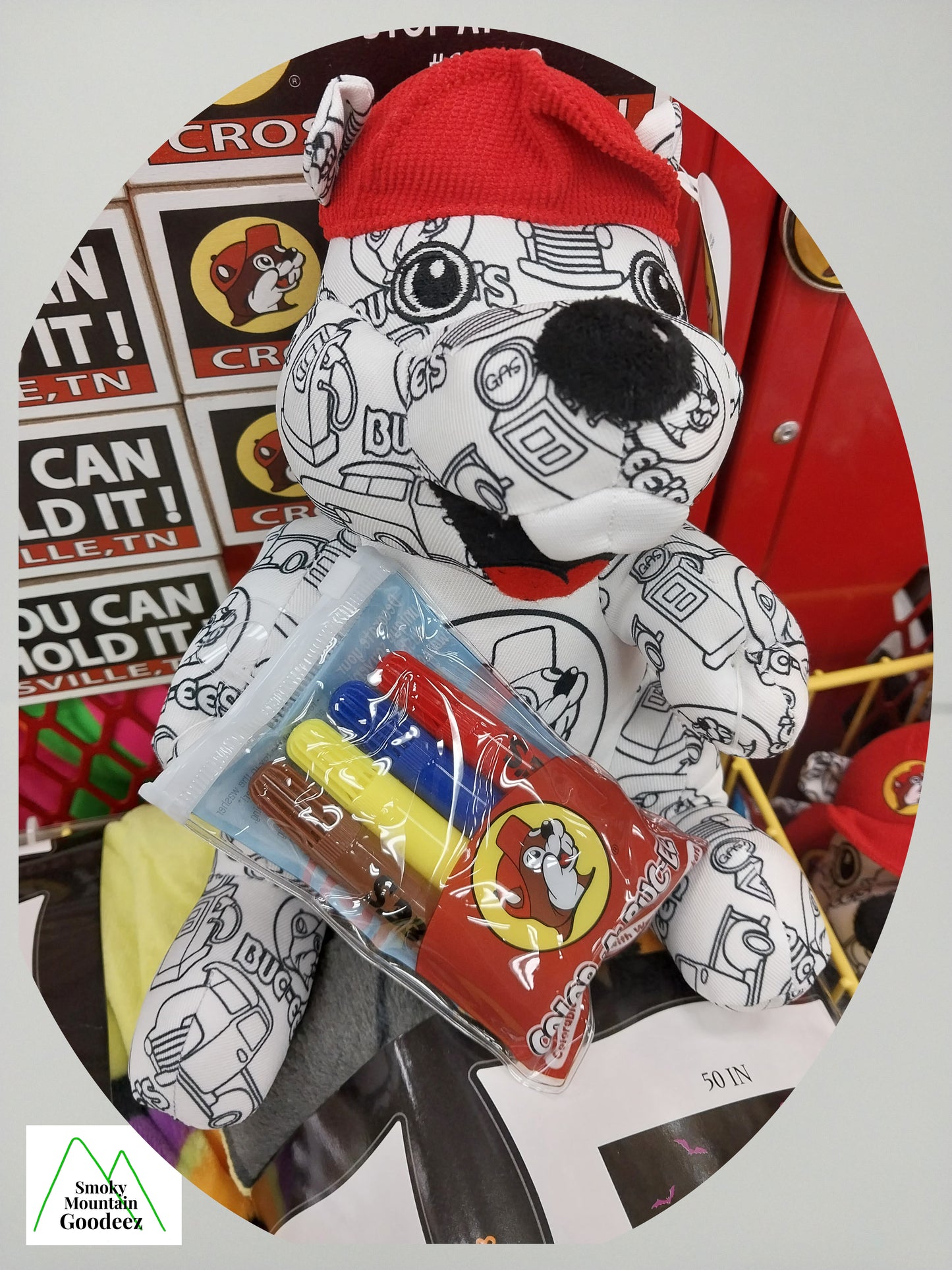 Buc-ee the Beaver Color-a-Beaver Plushie with Markers