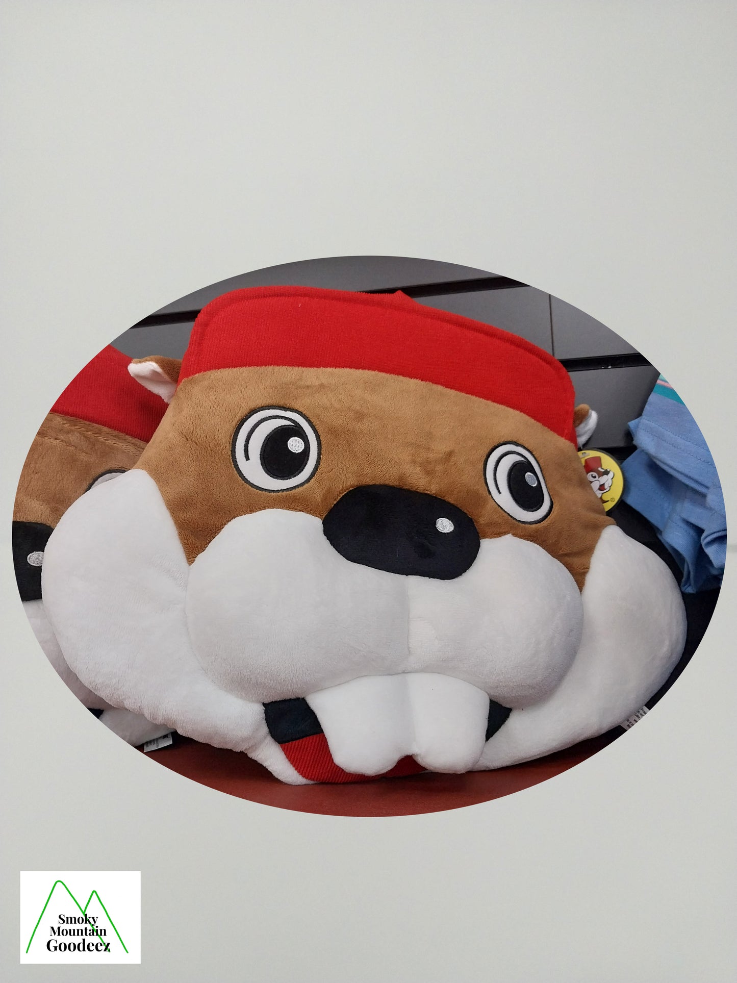Buc-ee the Beaver Face Giant Size Pillow Plushie - Share Size