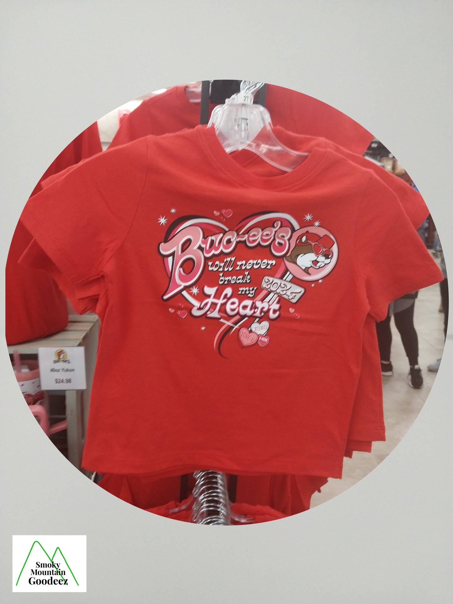 Buc-ee's Lovers Valentine's Day T-Shirt "Buc-ee's will never break my Heart 2024"
