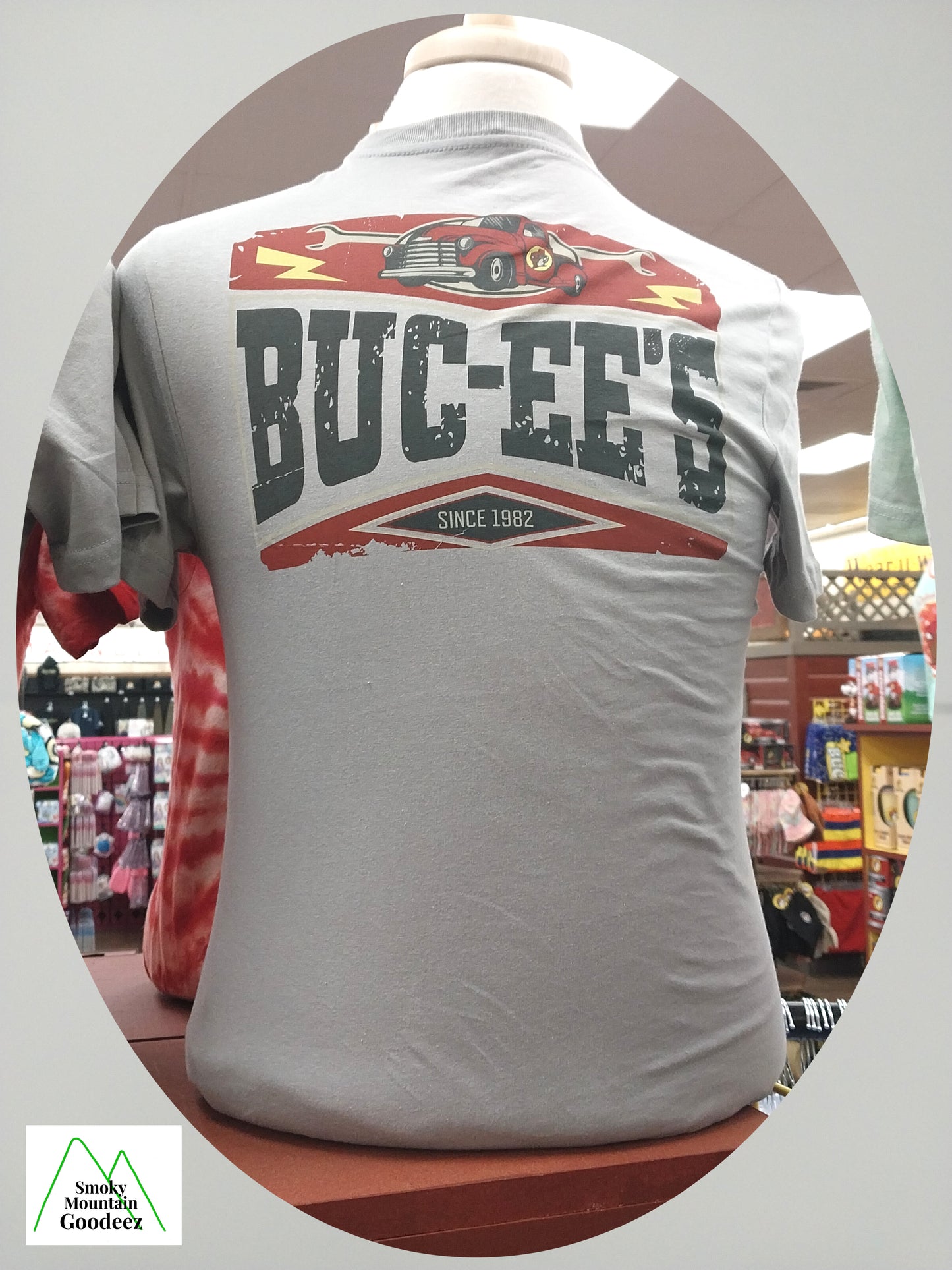 Buc-ee's Grey with the Buc-ee Truck T-shirt