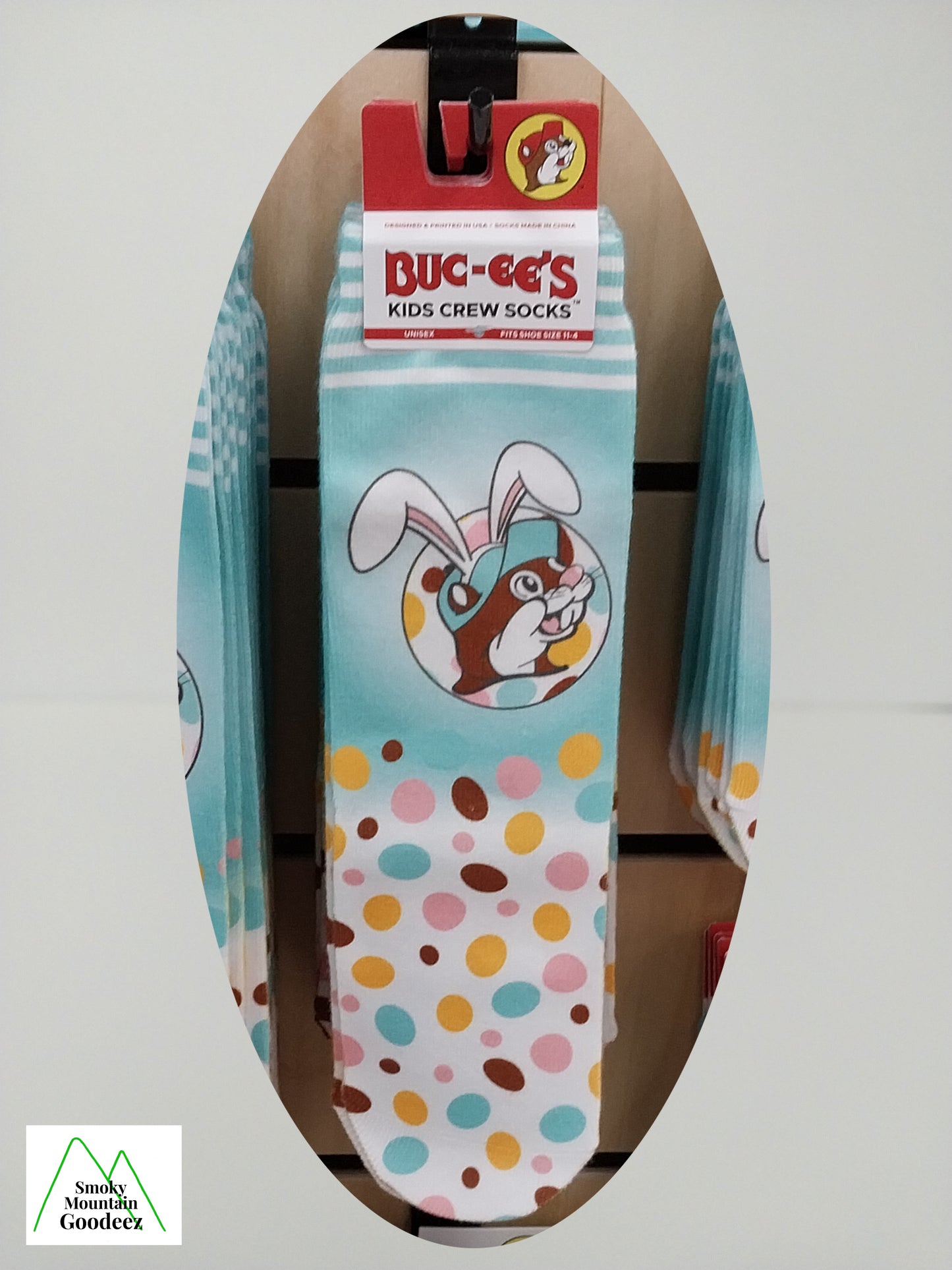 Buc-ee's Limited Edition Easter Kids Crew Socks