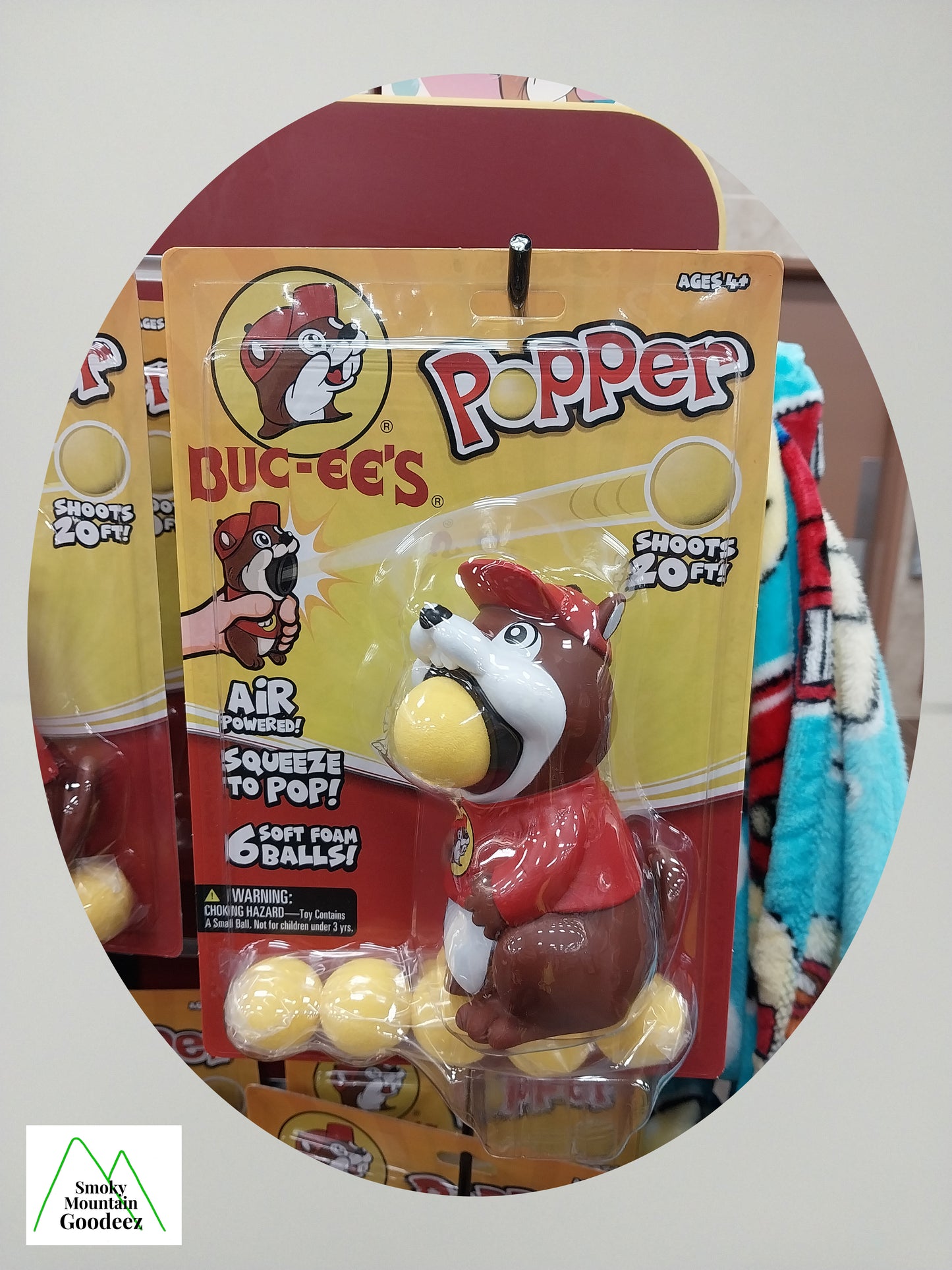 Buc-ee the Beaver Air Powered Toy Popper