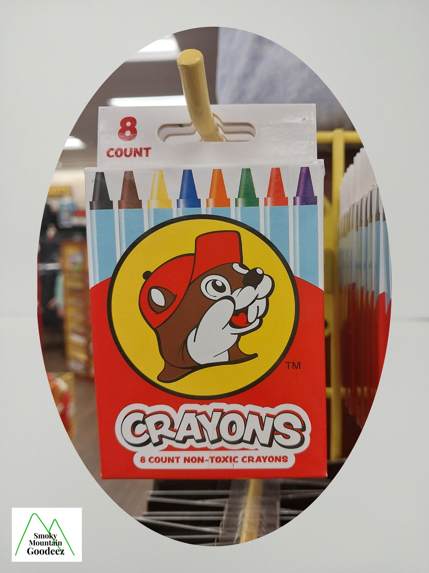 Buc-ee's 8 Count Box of Non-toxic Crayons