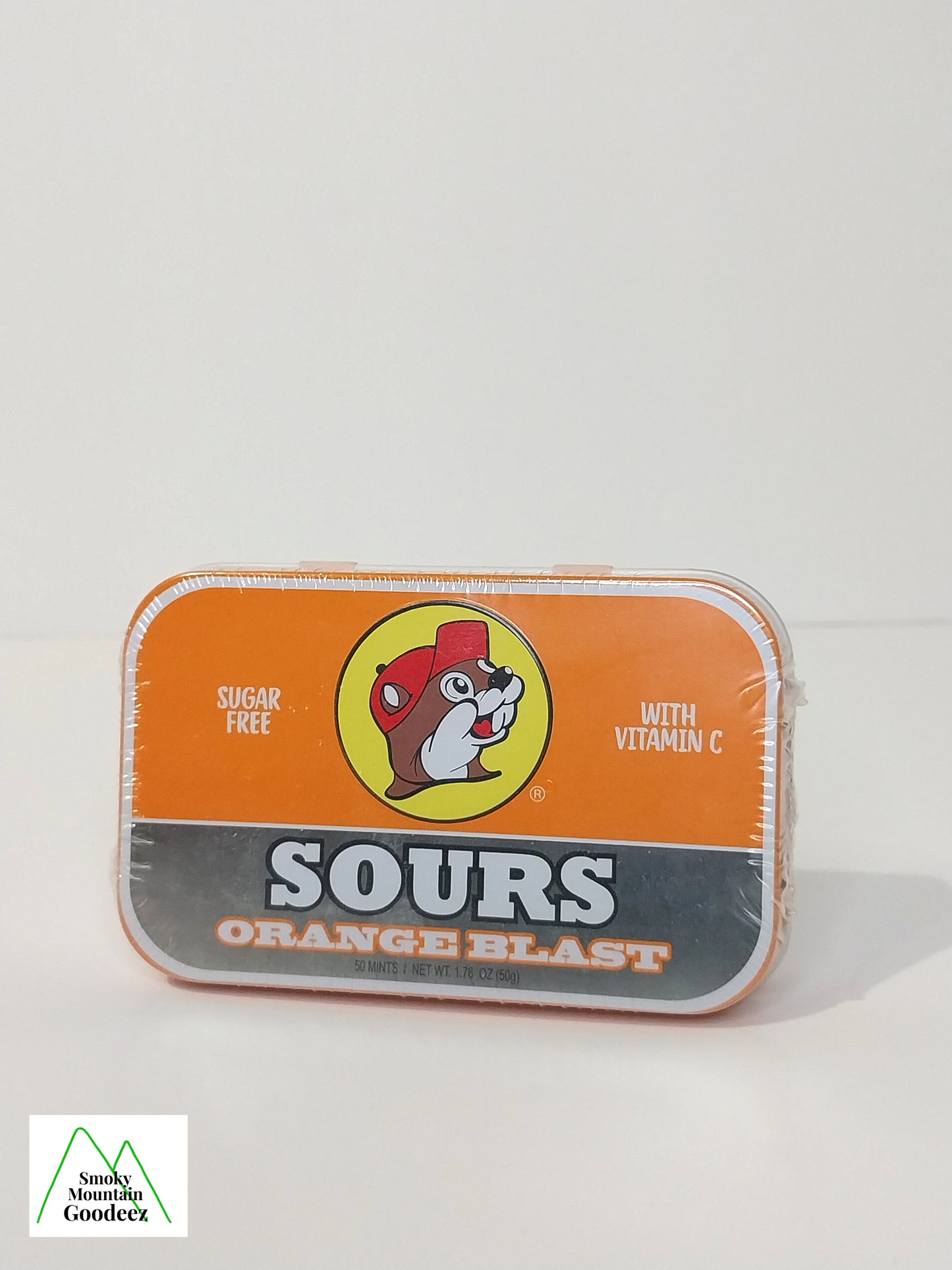 Buc-ee's Tin of Orange Sours Candy