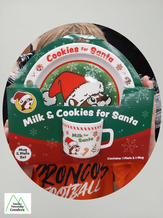 Buc-ee's Limited Edition Santa Milk and Cookies Set