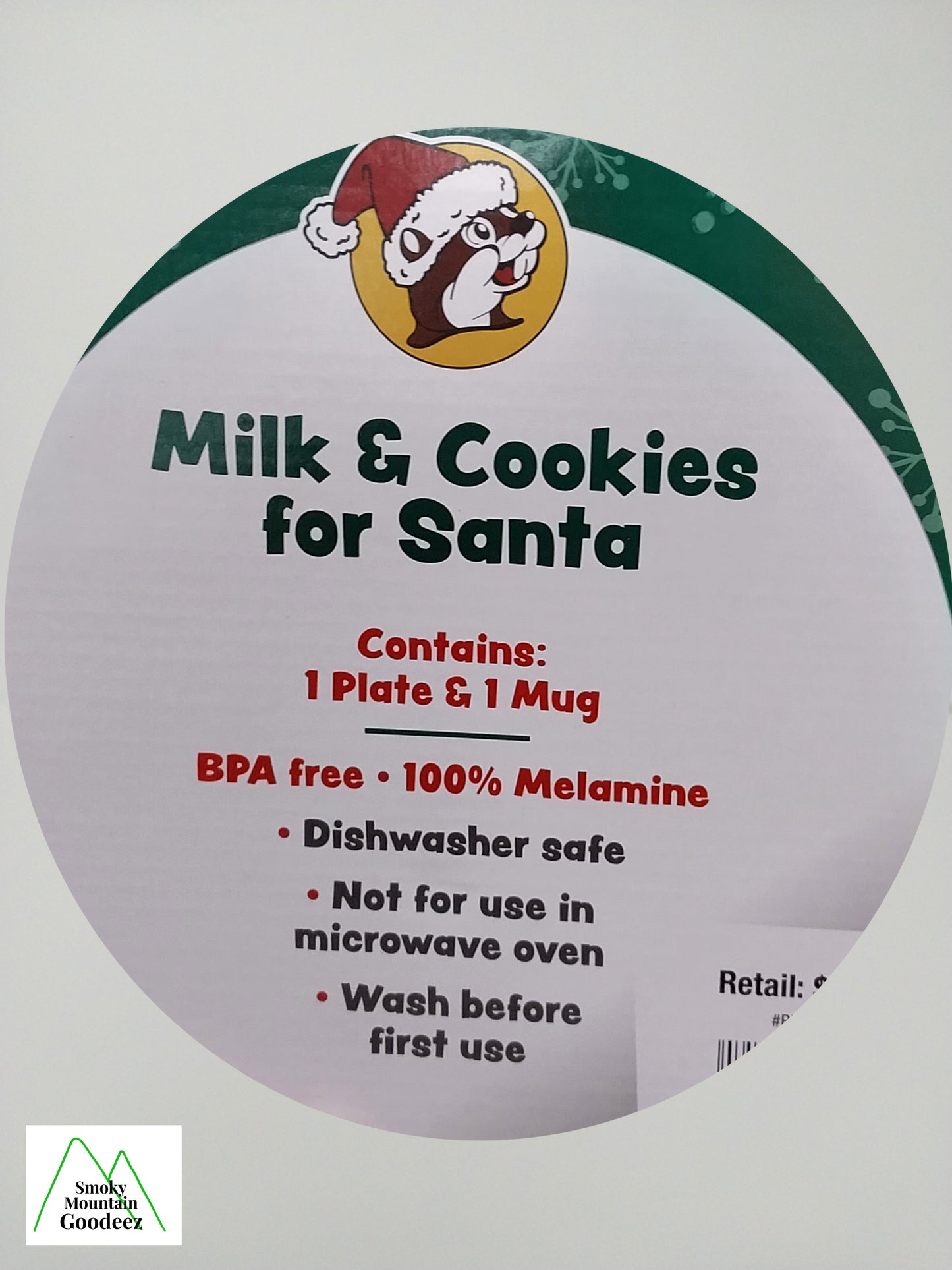 Buc-ee's Limited Edition Santa Milk and Cookies Set