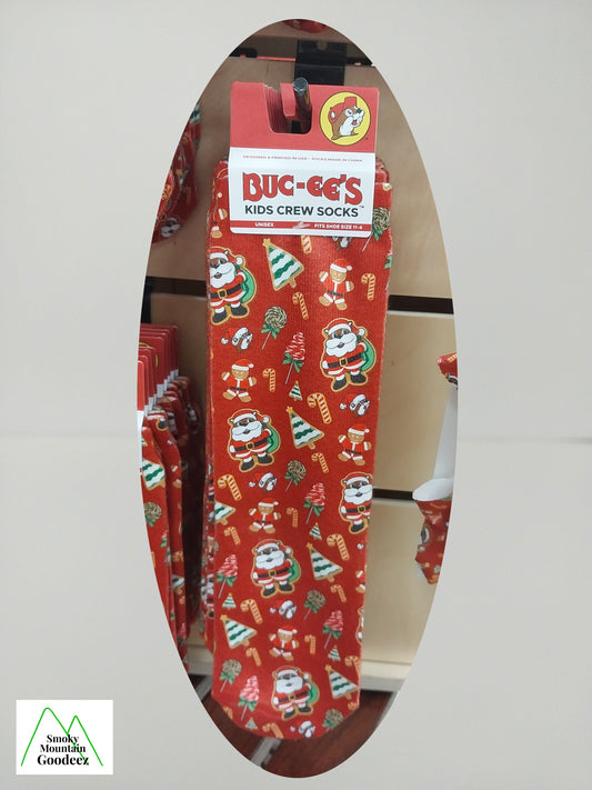 Buc-ee's Limited Edition Christmas Kids Crew Socks