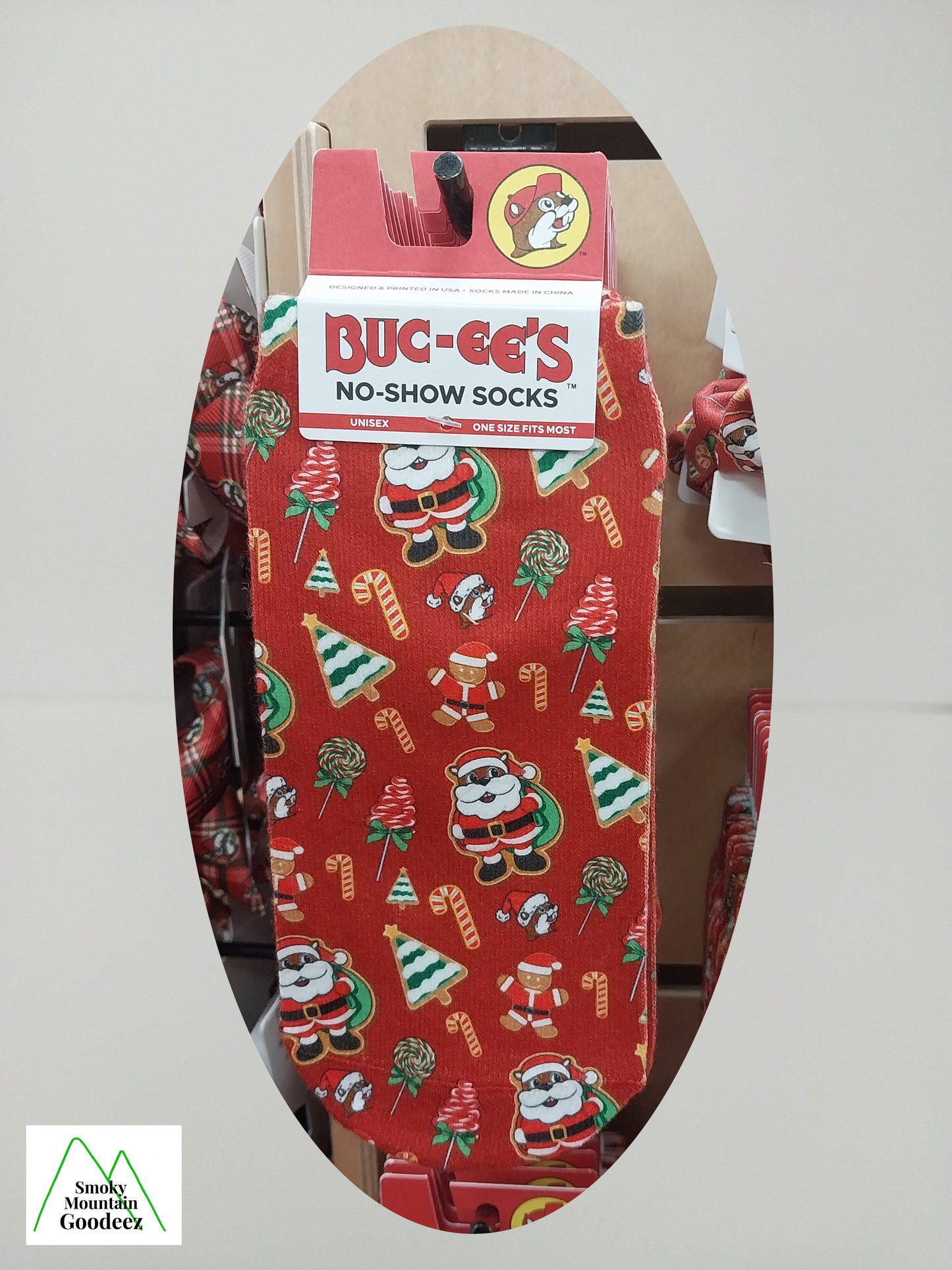 Buc-ee's Limited Edition Christmas No Show Socks