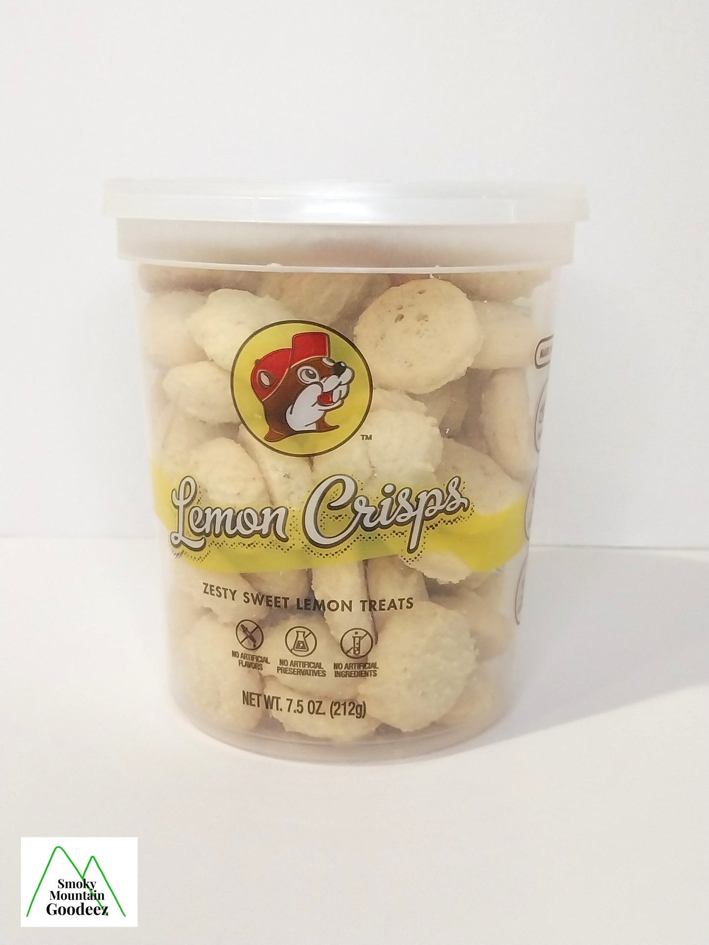 Buc-ee's Tub of Crispy Mini Cookies - Lemon